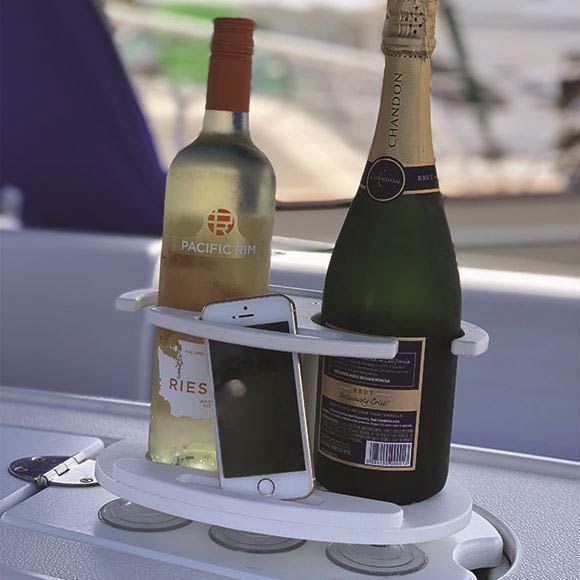 2-Tumbler Holder White Polymer