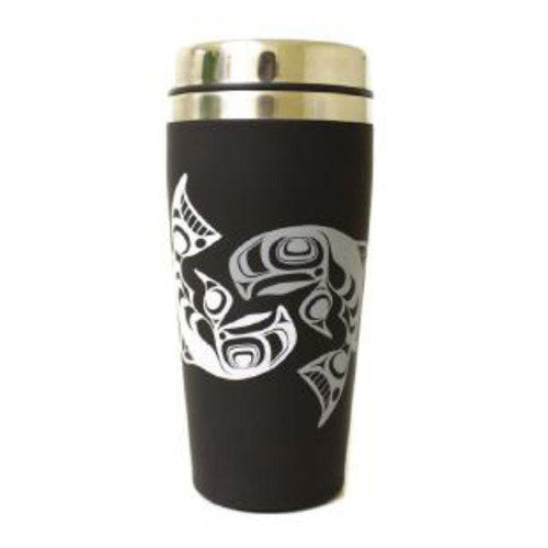 16 oz Salmon Travel Mug