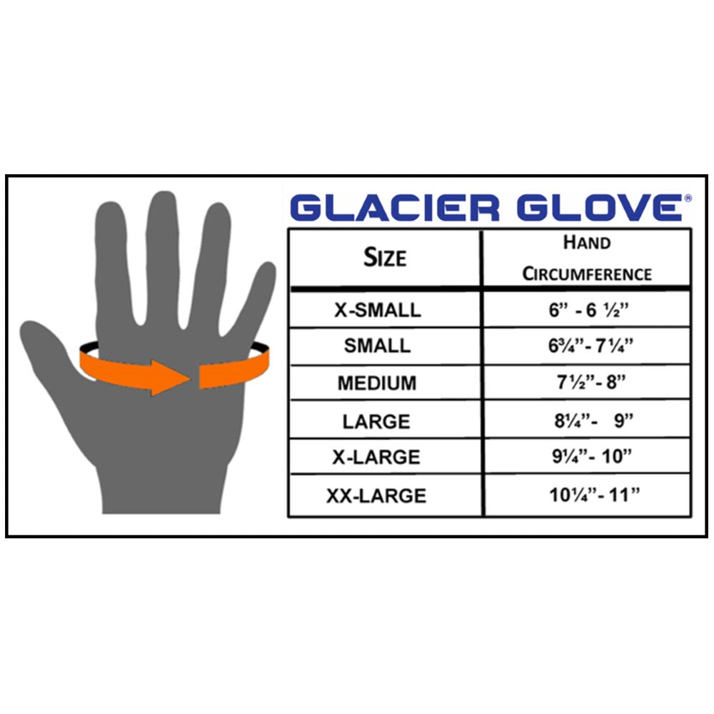 Glacier Glv Polypro Liner Bk LXL