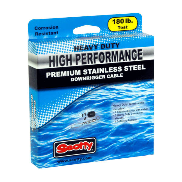 Scotty 300' Heavy Duty High Performance Stainless Steel Cable, 2401K