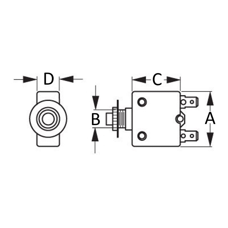Sea-Dog, Thermal Circuit Breakers up to 30 Amp
