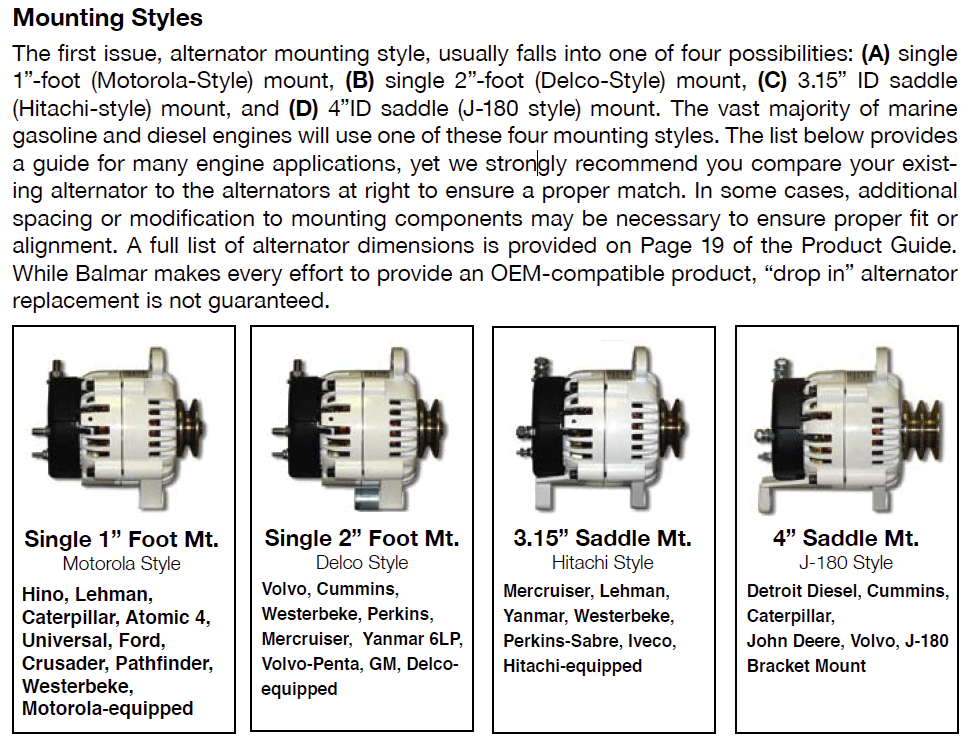 621-Series Alt/Reg Kit, Single Foot, J10 Pulley, MC Regulator