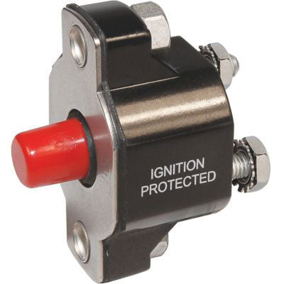 Medium Duty Push Button Reset Only DC Circuit Breakers, 15 to 60 Amp