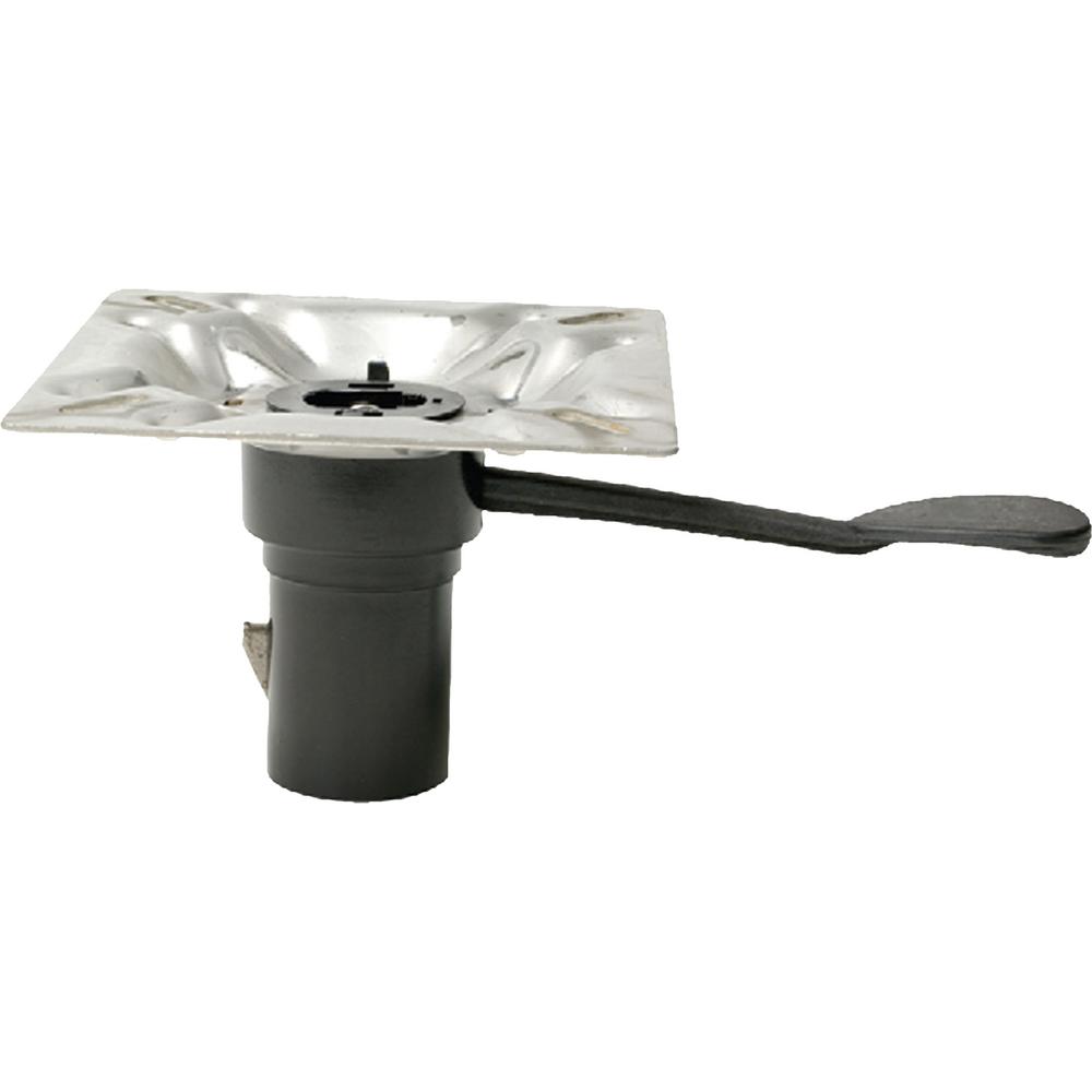 Attwood, 238 Series, Seat Mount, 3 Deg. Tilt, Right Handle, Plated Steel