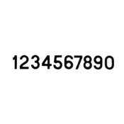 Bernard, Versatile Gothic Pressure Sensitive Numbering, Black, 3"