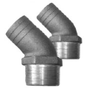 Buck Algonquin Bronze Pipe 45 Deg. Elbow x Hose Adapter