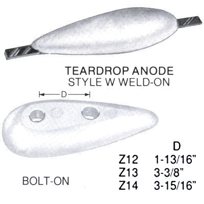 Commercial Teardrop Anodes
