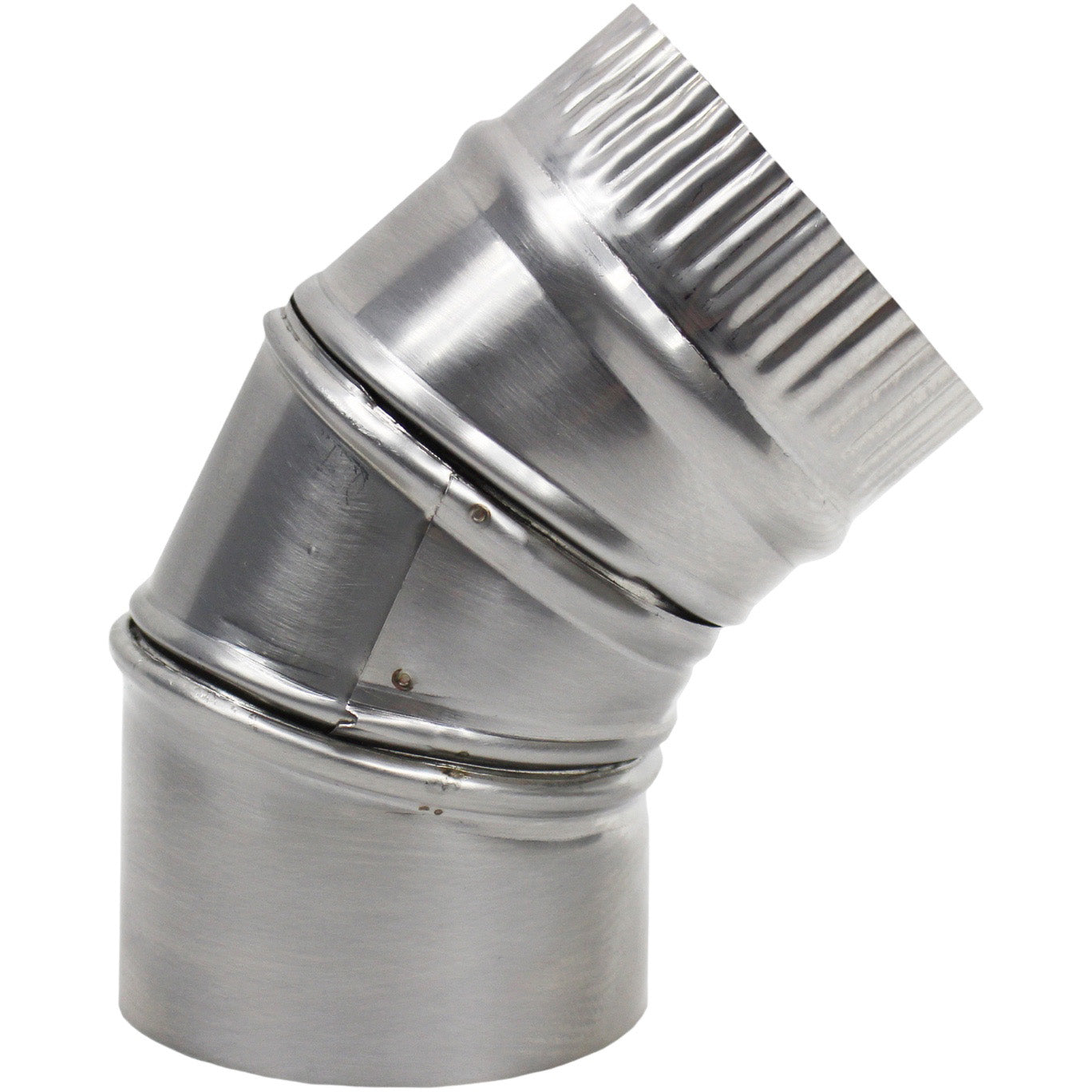 Dickinson Marine, Stove Pipe, Exhaust Flue Elbow, 45 Deg. Stainless Steel