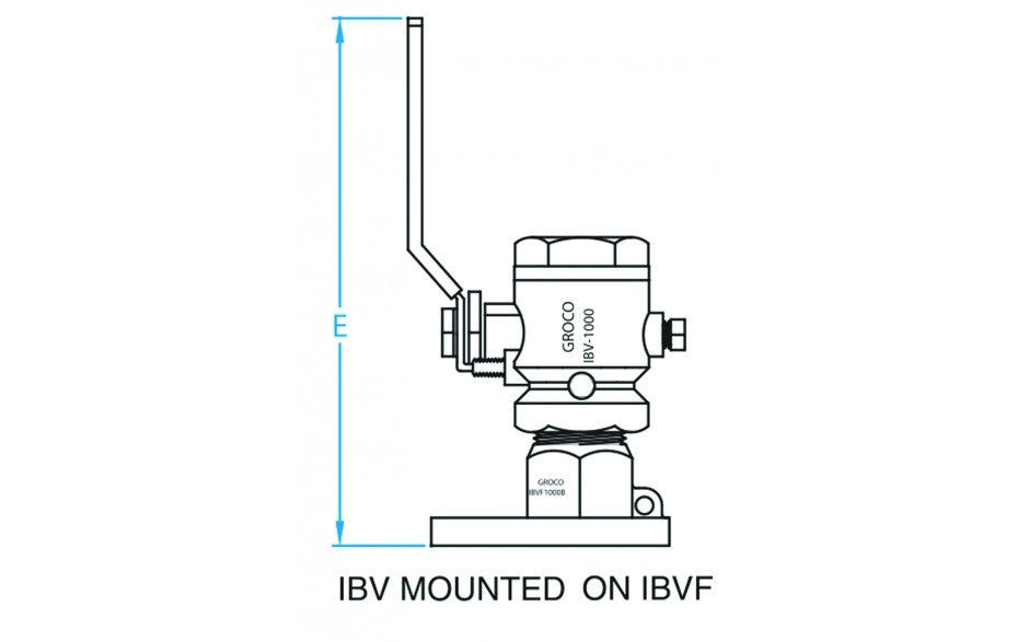 Groco Bronze Ball Valve, IBV Series