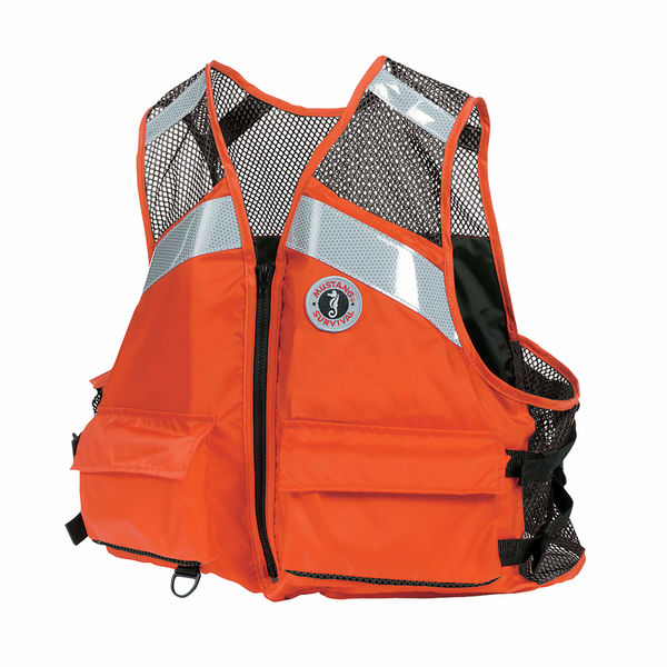 Mustang Survival, Industrial Mesh Life Vest, PFD, Coast Guard Approved