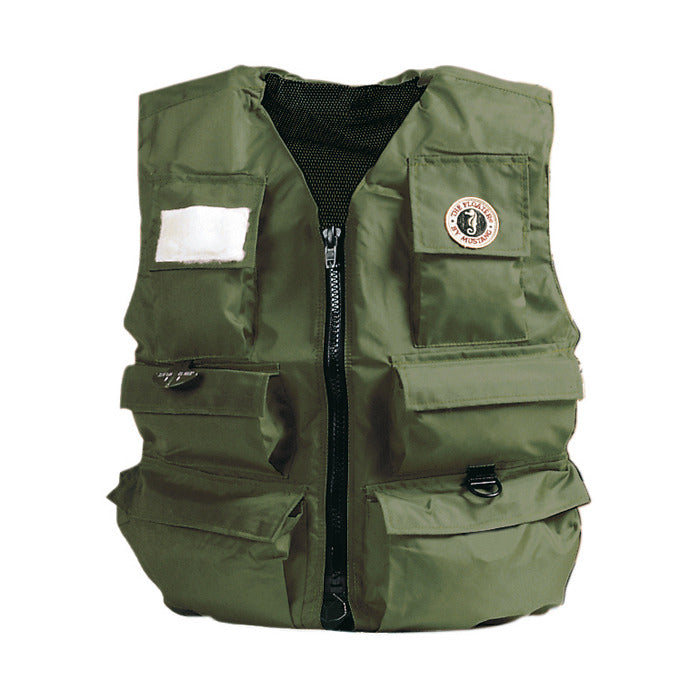Mustang Survival Inflatable Fishing Vest, Olive