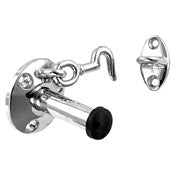 Perko, Door Stop and Holder, Chrome, Rubber Bumper