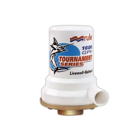 Rule 209 Livewell Pumps, 1,600 gph, 12 volt