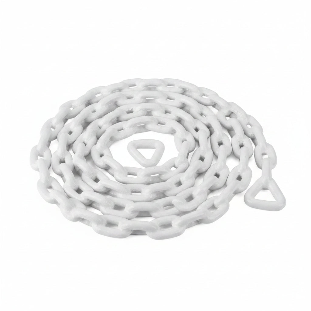 Sea-Dog, Anchor Chain, PVC Coated, White, 3/16" at 3' Length or 4' at 1/4" Chain Link Sizes