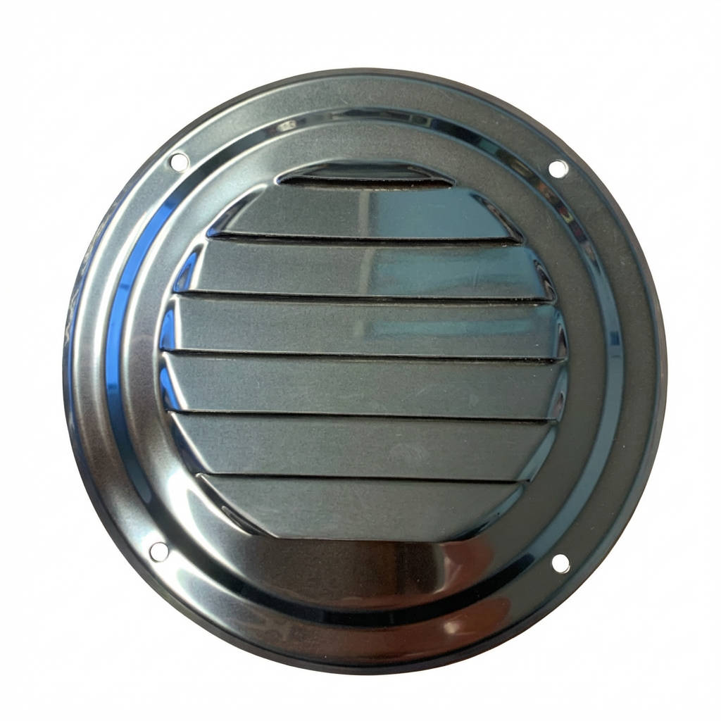 Sea-Dog, Louvered Vent, Round, Stainless