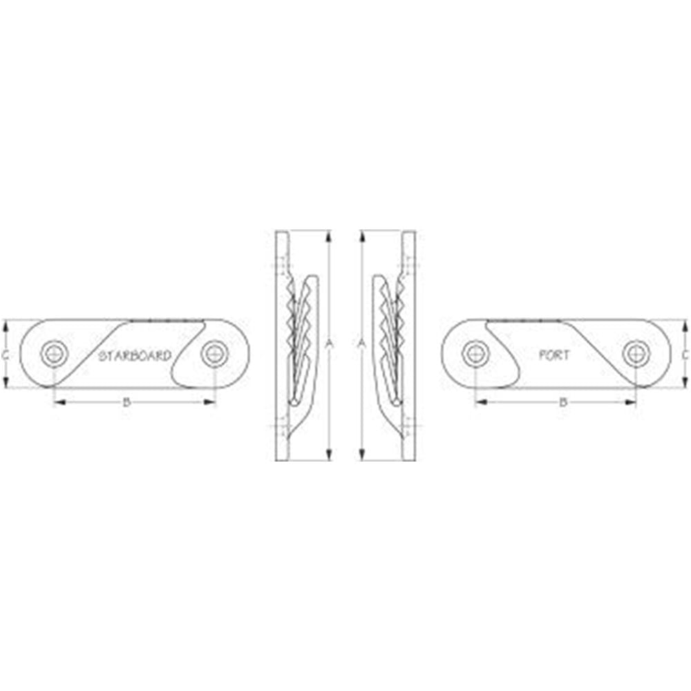 Sea Dog, Jam Cleats, Clamcleat, Fine Line, Nylon