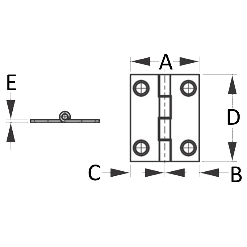 Sea-Dog, Butt Hinge
