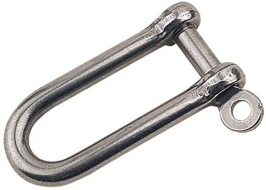 Sea-Dog, Long D-Shackle, Captive Pin, Sailing Hardware, Stainless