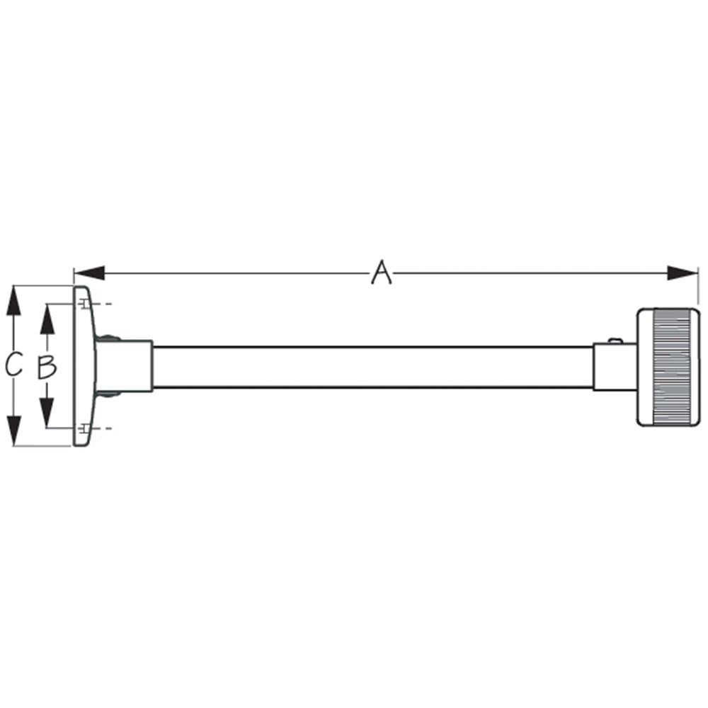 LED All-Round Light, Fixed Pedestal Mount, 12 volt