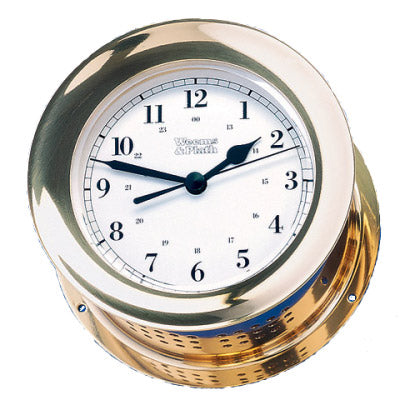 Weems and Plath, Atlantis Collection Clocks, Quartz Ship's Bell Clock, Brass