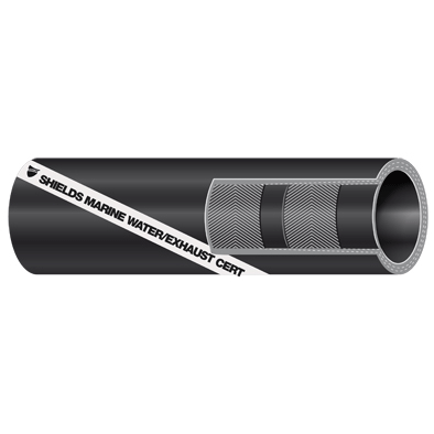 Shields 200 Series Exhaust / Water Hose, No Wire, By The Foot, 1" to 8" ID