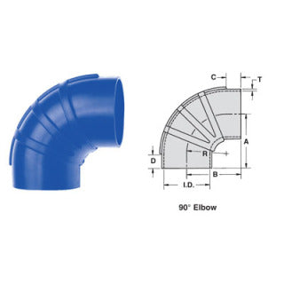 Shields 290S Series, 90 Deg. Silicone Exhaust Elbow