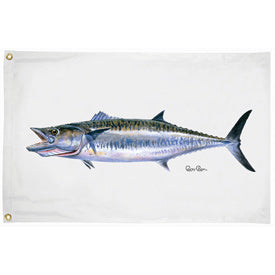 Taylor Made Flag, 210D Nylon, Carey Chen King Mackerel