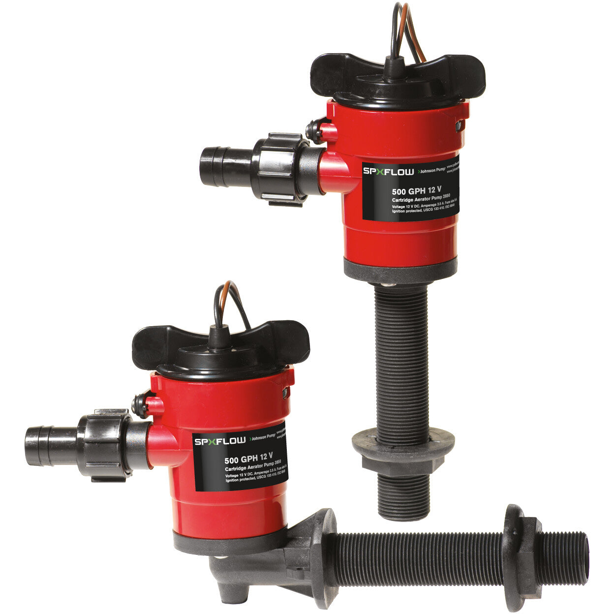 Johnson Pump - Cartridge Livewell Aerator Pumps, 500 to 1,000 gph