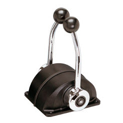 Twin Lever, Dual Function, Binnacle Mount, Black B302B, Chrome B302CR