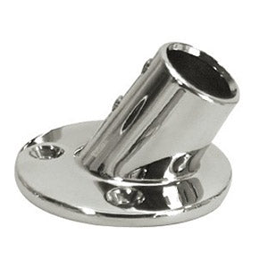 Handrail Rail Round Base 60 Deg. - Stainless Steel