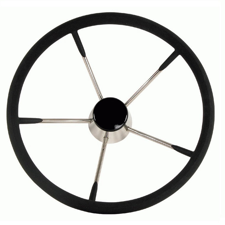 Destroyer Power Boat Steering Wheel with Black Foam Handle