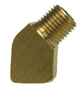 Brass Barstock 45 Deg. Street Elbows