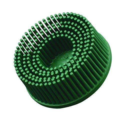 Bristle Disc, Green, 3" Scotch-Brite, Roloc,  3M