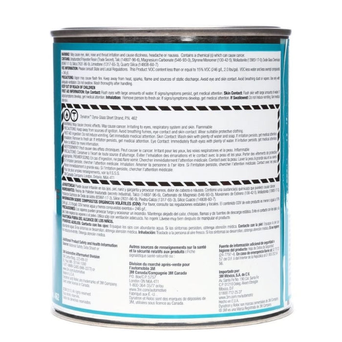 Dynatron, Dyna-Glass, Short Strand Filler, Quart 3M, 462
