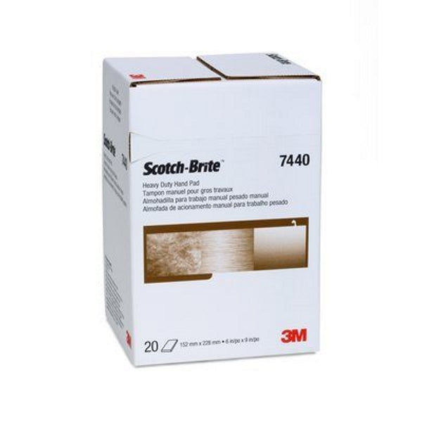 Scotch-Brite Heavy Duty Hand Pad, 6" x 9" 3M, 7440