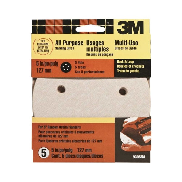 Dust Free Hookit Discs, 5" 3M