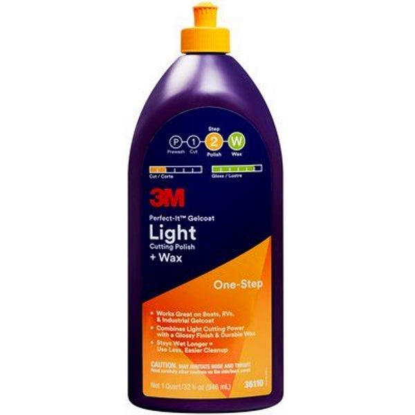 Medium Cutting Compound Plus Wax, Perfect-It, Gelcoat, 3M