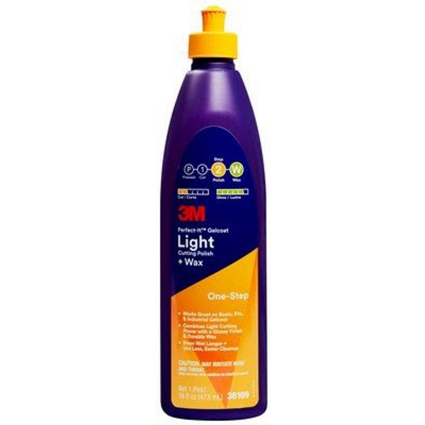 Medium Cutting Compound Plus Wax, Perfect-It, Gelcoat, 3M