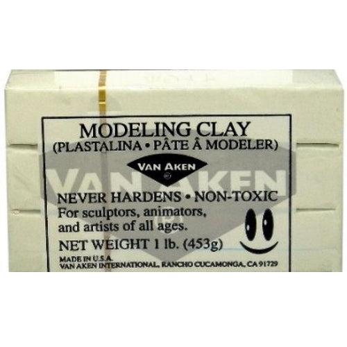 Van Aken, Modeling Clay, Ivory, 1 lb