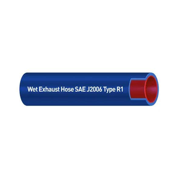 Shields 202 Series, Nautiflex Silicone Exhaust Hose, Blue, 8" ID, Sold by the Foot