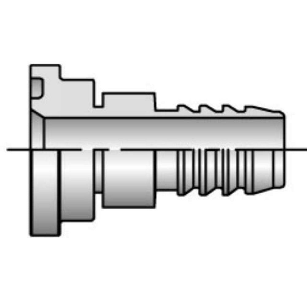 Barbed Nipple SAE Code 61 Flange Head - Straight, Series 1588