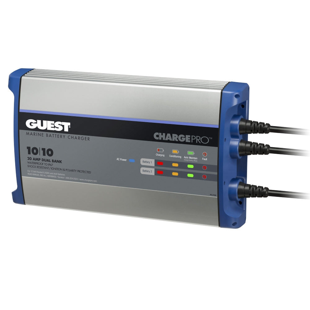 Marinco On-Board Battery Charger, 20A/12v DC, 2 Bank