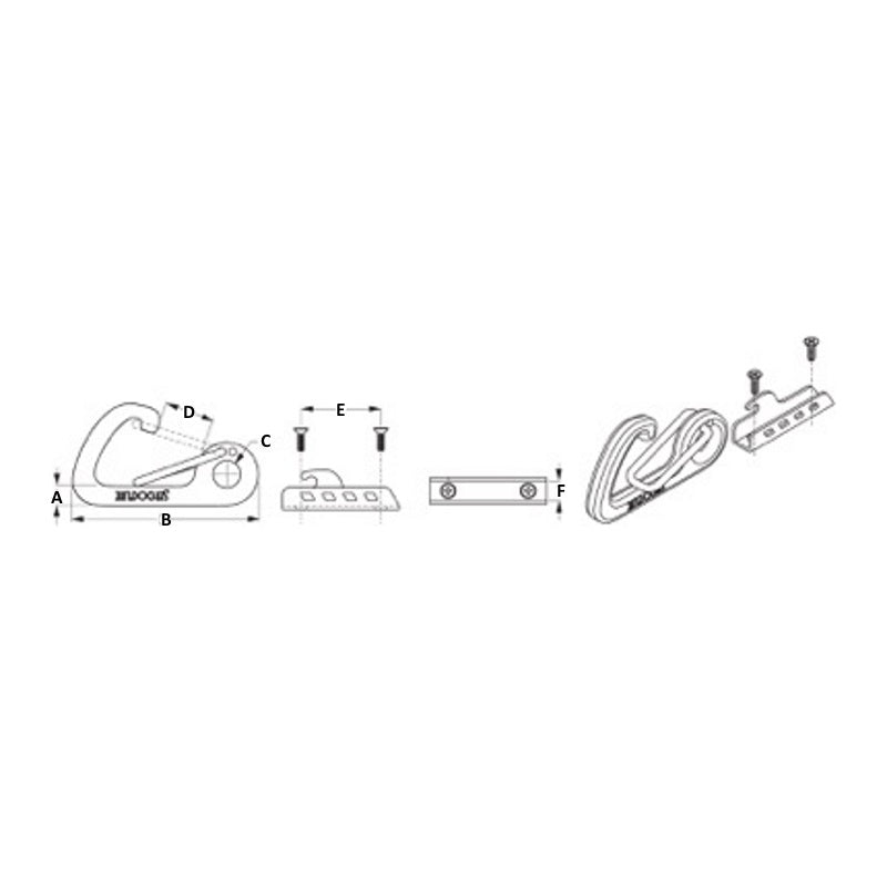 Sea-Dog Boat Hook Mooring Buoy Snap Kit