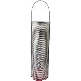 304 SS Strainer Basket Only, Size 10 for 2-1/2" Strainer