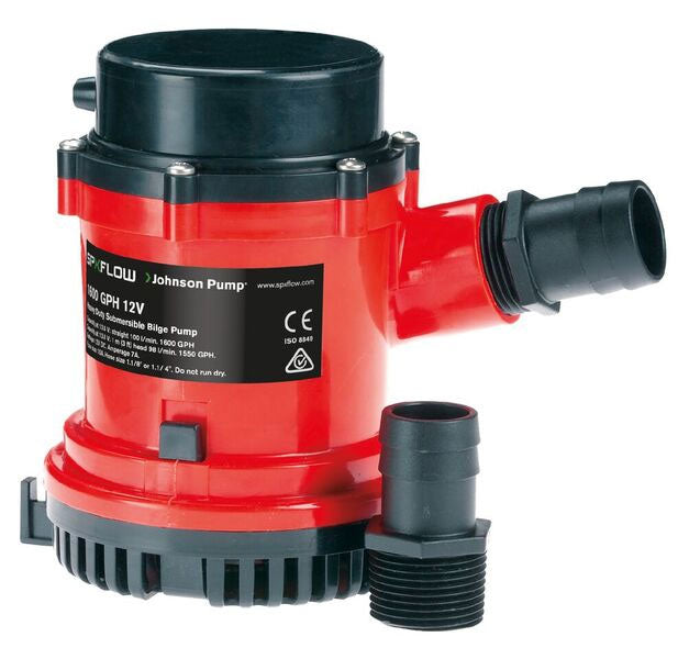 Johnson Pump 1600GPH Auto Bilge Pump w/ Electromagnet Switch