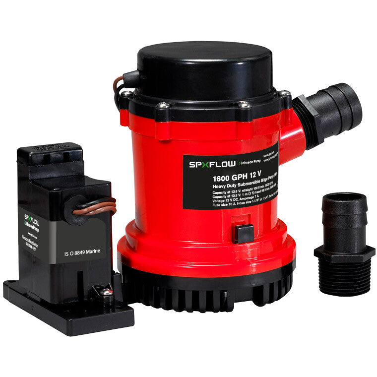 Johnson Pump 1600GPH Auto Bilge Pump w/ Electromagnet Switch