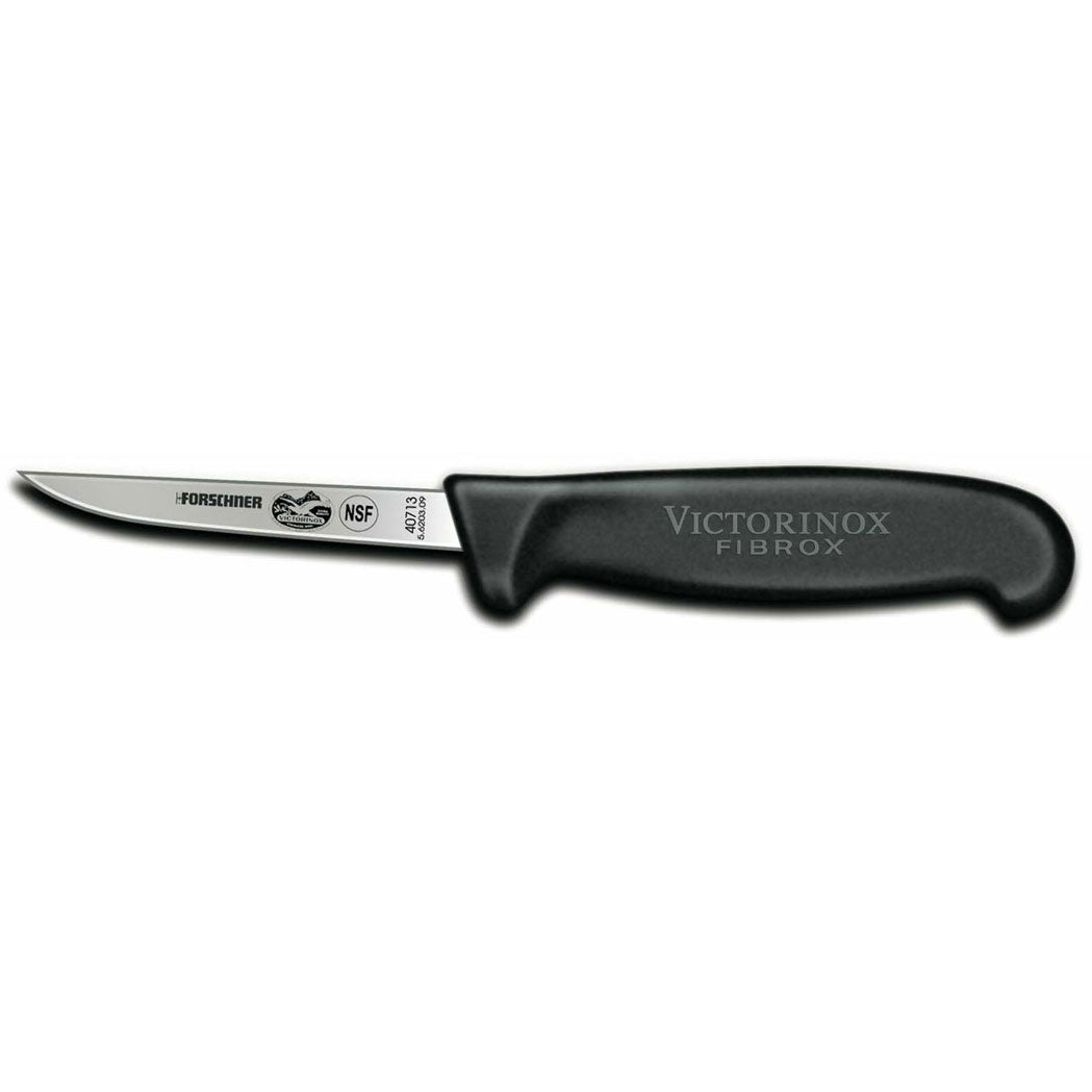 Chicken/Poultry Knife w/ 3 3/4" Blade, Black Fibrox Pro Handle