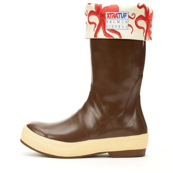 XtraTuf Women's 15" Legacy Boots w/ Salmon Sisters Octopus Print