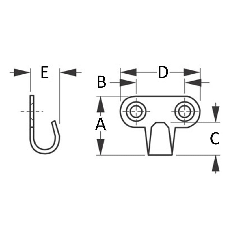 Sea-Dog Stainless Steel Fender Hook