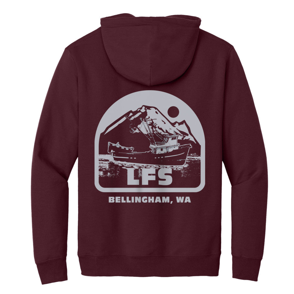 LFS, Bellingham Boat & Mountain Logo Sweatshirt, Long Sleeve, Pullover